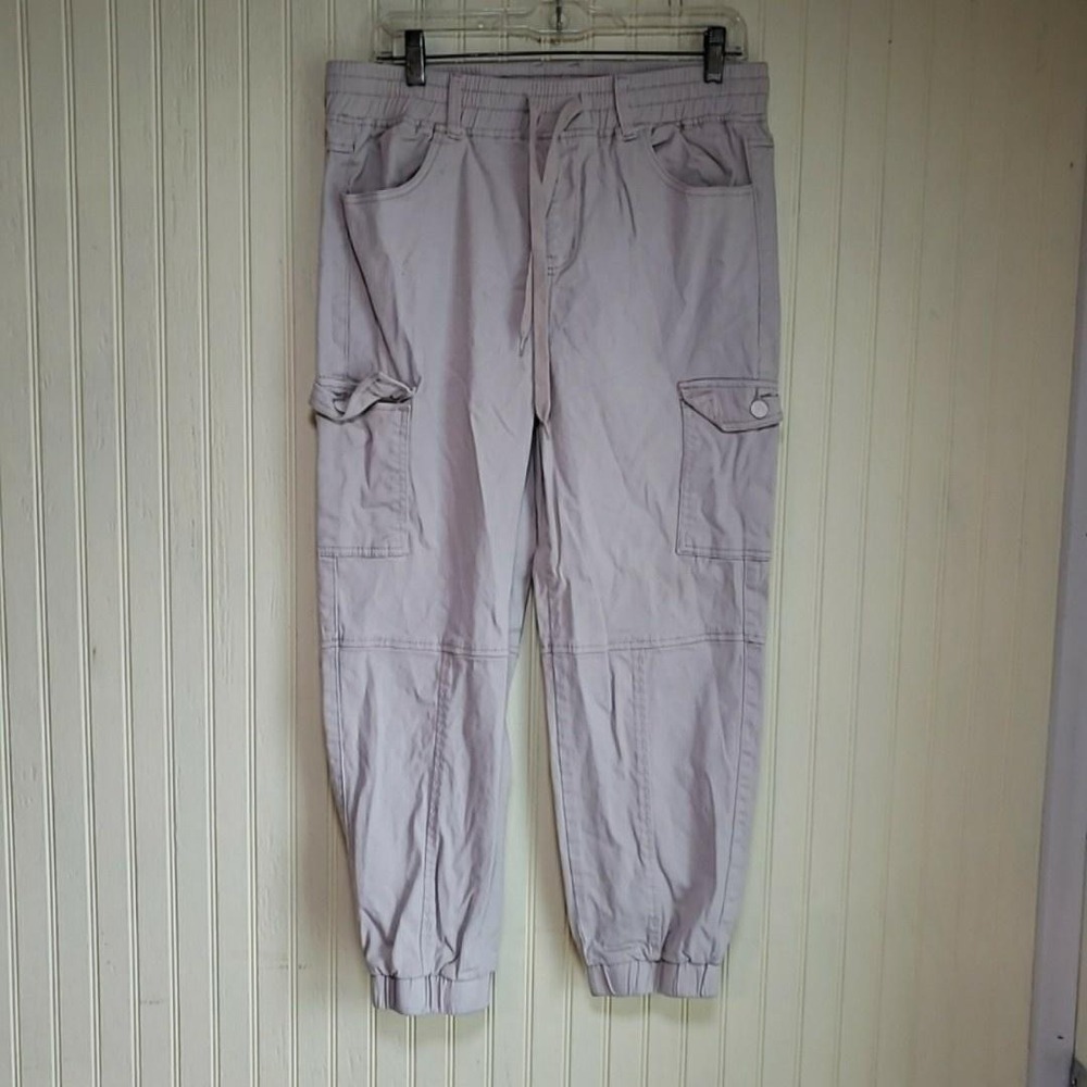 Monkey Ride Jeans Jeans Womens Juniors 15/32 Beige Cargo Jogger Stretch